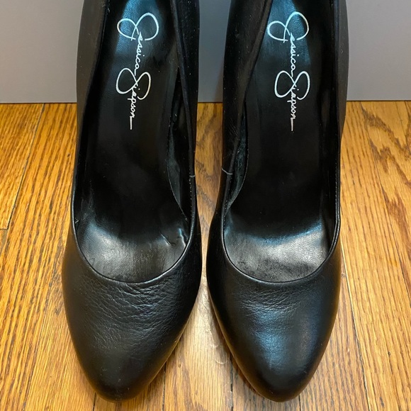 JESSICA SIMPSON HIGH HEELS- CORSET BACK SIZE 8.5 - Picture 5 of 8